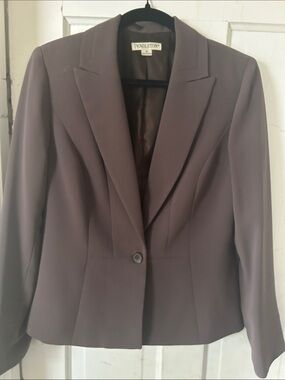 Pendleton Women's Mauve-Taupe Single-Button Blazer